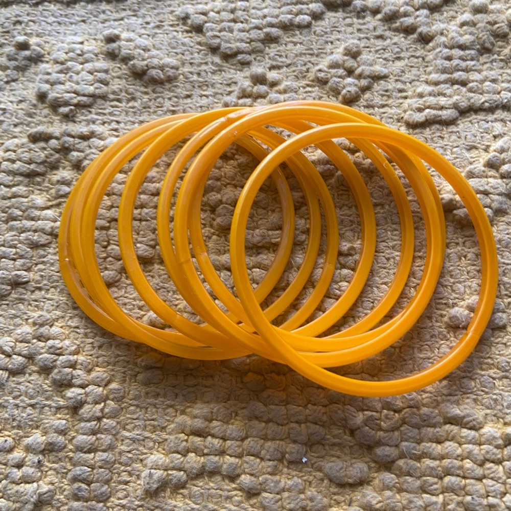 Yellow Glass Bangles Small - Picture 2 of 6